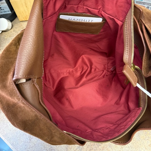 NWT Hammitt Tom Chocolate Diamond Suede purse - Picture 7 of 7